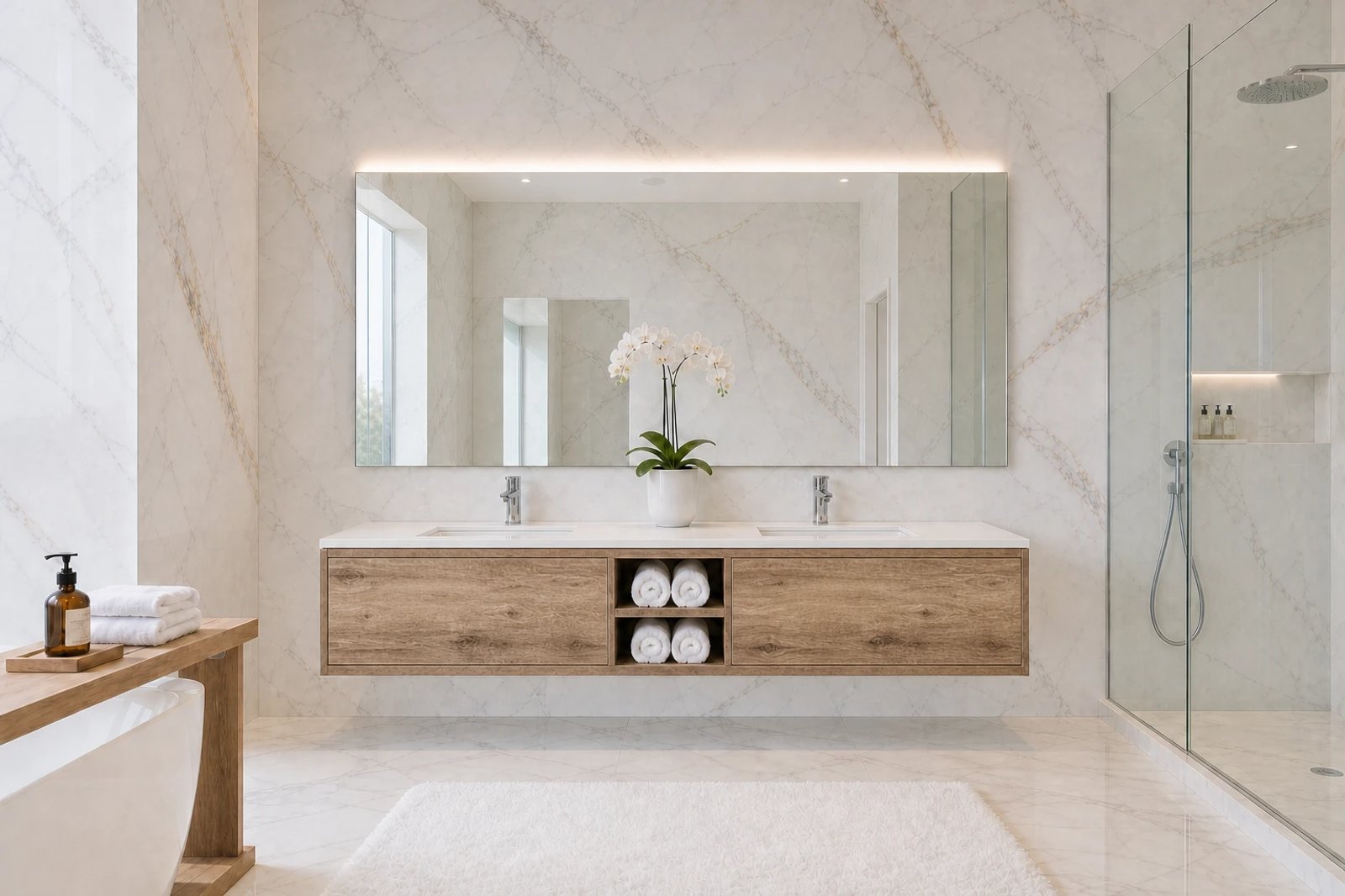Menfi Inset Floating Vanity M500