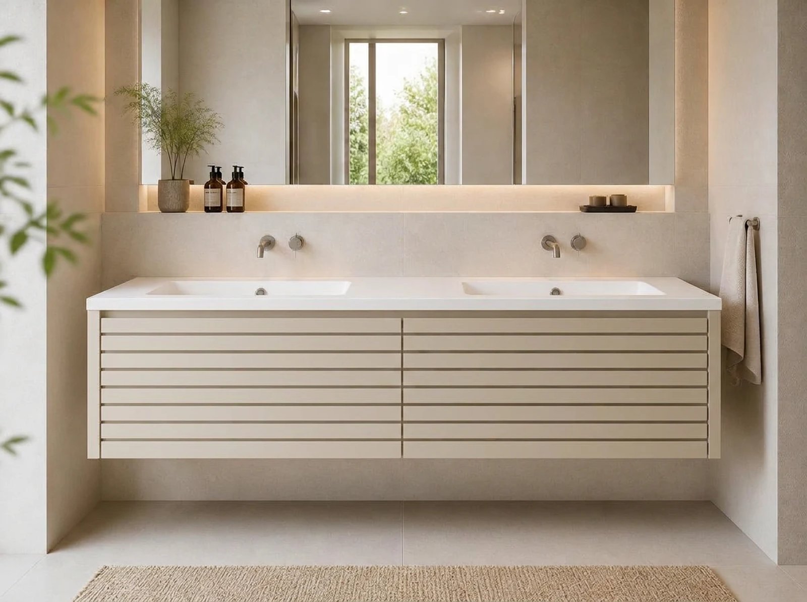 Bergen Floating Vanity Double Sink thumbnail