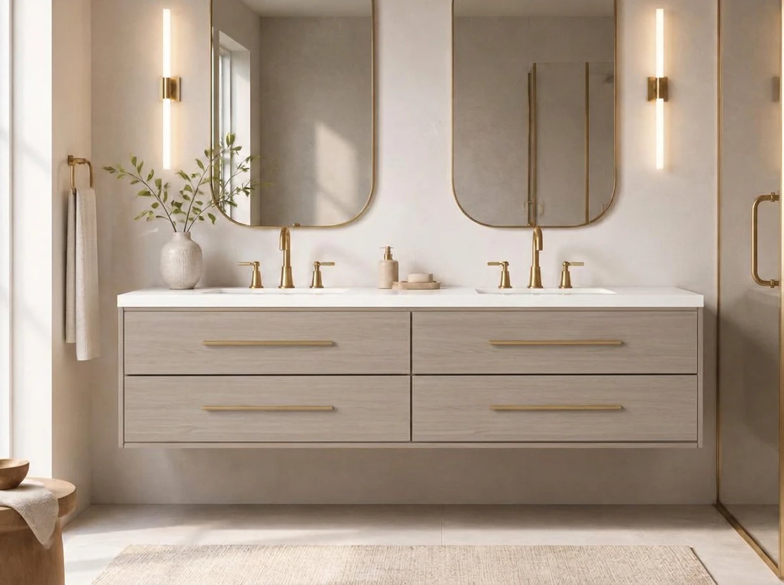 Milano Floating Vanity Double Sink