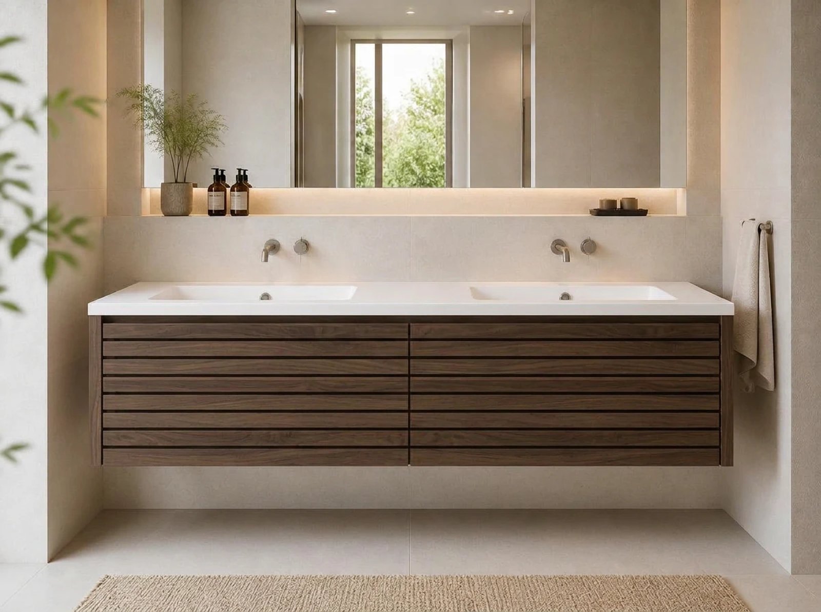 Bergen Floating Vanity Double Sink thumbnail