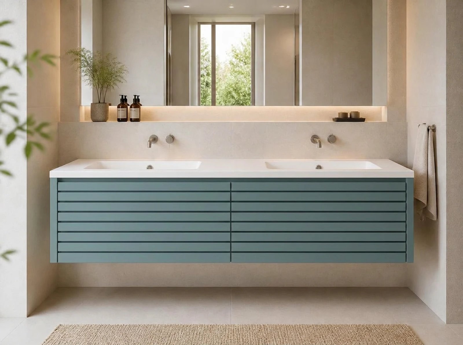 Bergen Floating Vanity Double Sink thumbnail