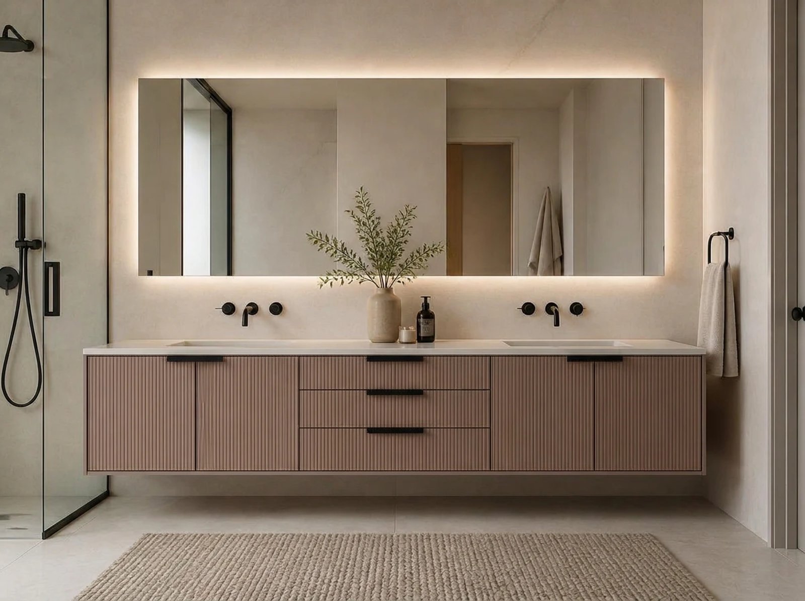 Amalfi Floating Vanity Double Sink thumbnail