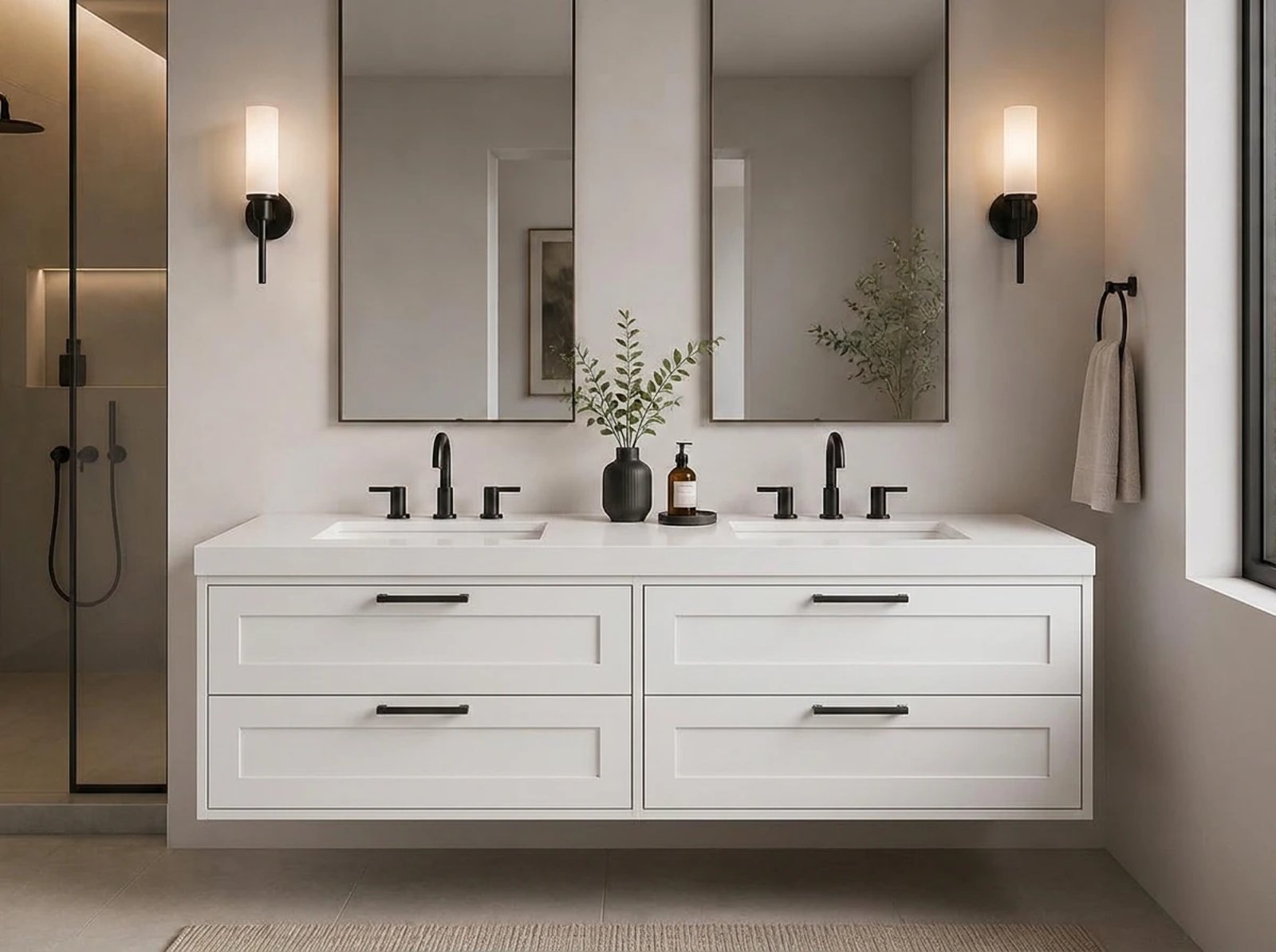 Hudson Floating Vanity Double Sink thumbnail