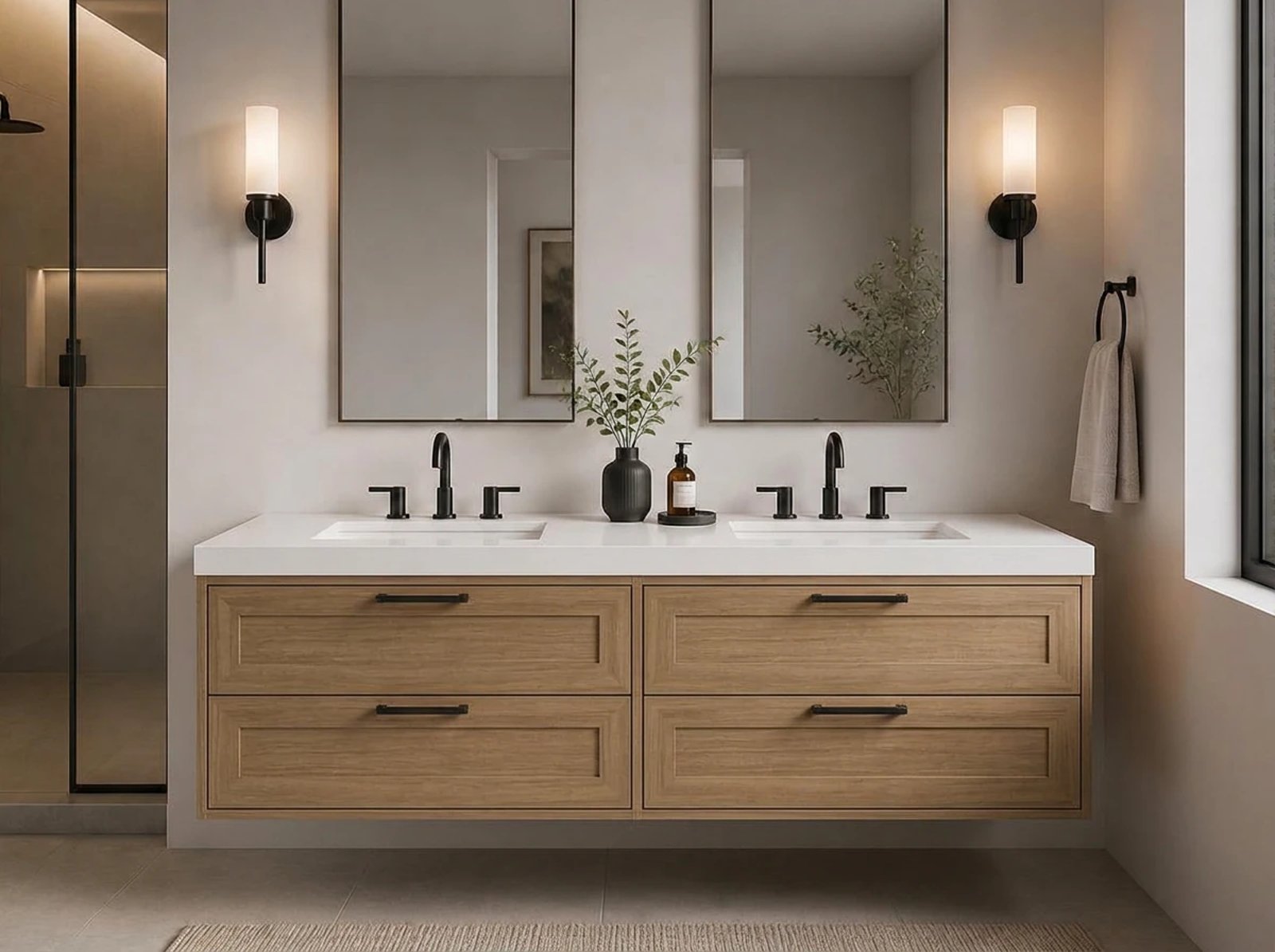 Hudson Floating Vanity Double Sink thumbnail