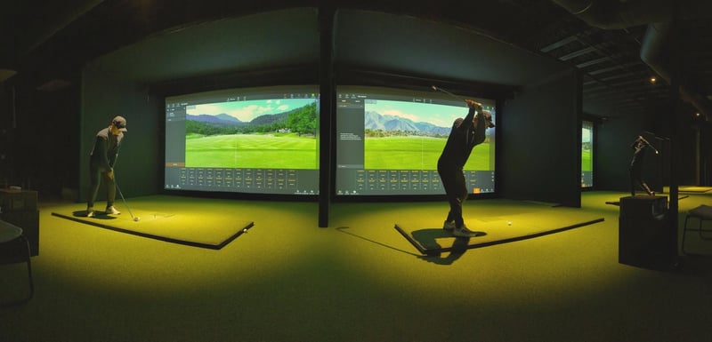 Private Indoor Golf Simulator Event With Trackman Virtual Golf - Gallery image