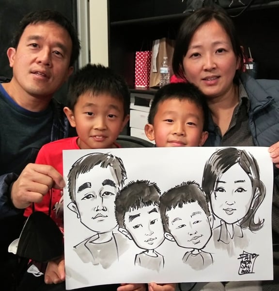 Live Caricature Artist for Birthday and Holiday Party, Take Home - Gallery image