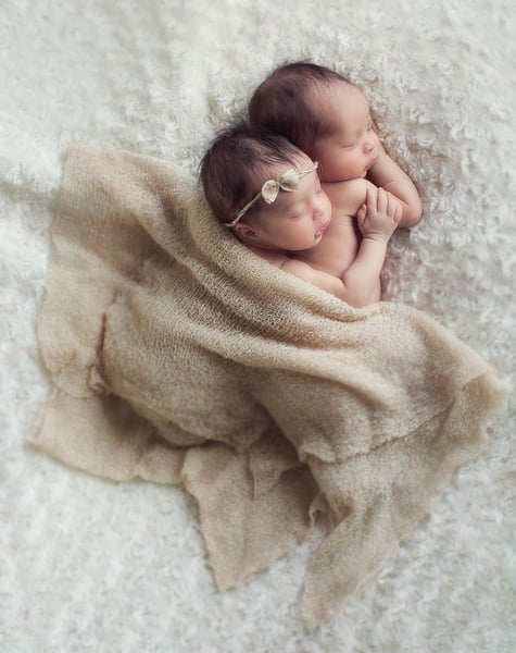 Newborn Photography Studio Session Two-Hour Baby Sibling Set - Gallery image