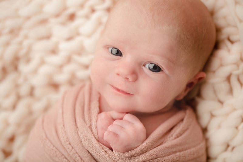 Newborn Studio Photography 90 Minute Baby Solo Portrait - Featured image