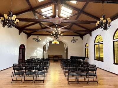 Ballroom with Courtyard for Events in Mosswood