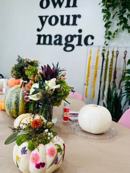 Dried Flower Pumpkin Decor Workshop - Gallery image