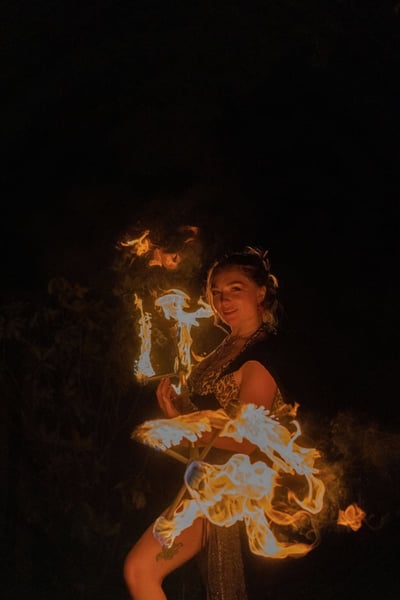 Fire Dancer for Hire — Bold Fire Play with Singing Princess Crossover - Gallery image