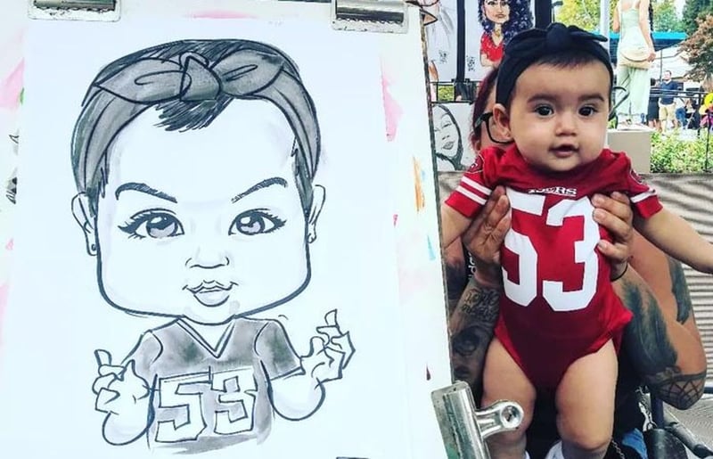 Live Caricature Artist for Birthday and Holiday Party, Take Home - Gallery image