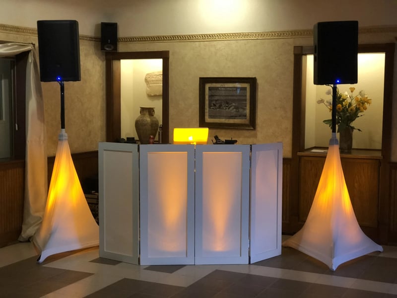 Five-Hour Wedding Reception DJ MC with Dance Floor Lighting - Gallery image