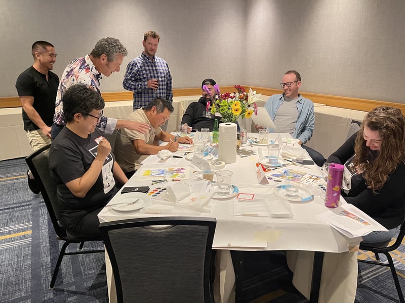 Artist Led Painting Team Building – Experiences – photo 3