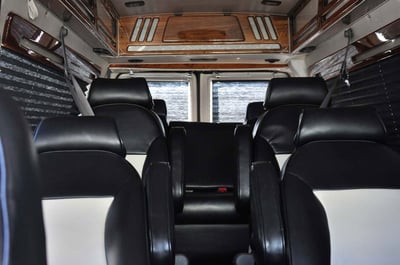 8 Passenger Executive Van Chauffeured Rental for Parties & Events