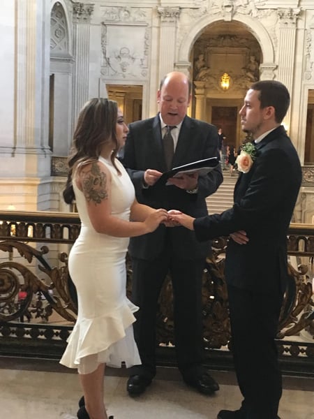 Wedding Officiant San Francisco City Hall Ceremony - Gallery image