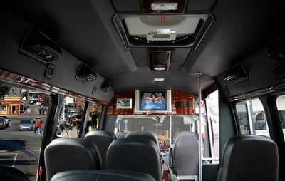 12 Passenger Executive Limousine Bus Rental for Weddings & Events