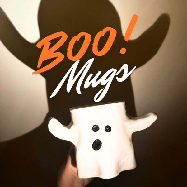 Halloween Ghost Mug Pottery Class - Gallery image