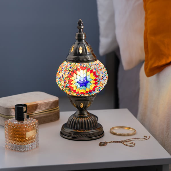 Turkish Mosaic Lamp Workshop: Design a Radiant Table Lamp - Gallery image