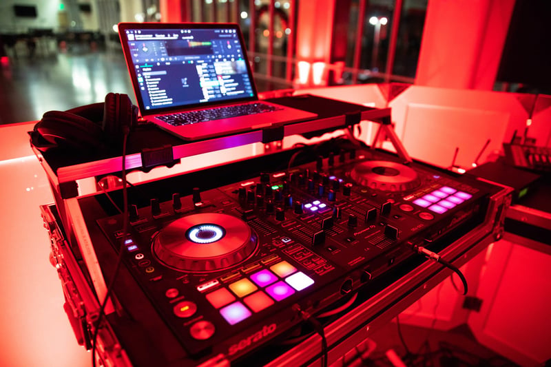 Five-Hour Wedding Reception DJ MC with Dance Floor Lighting - Gallery image