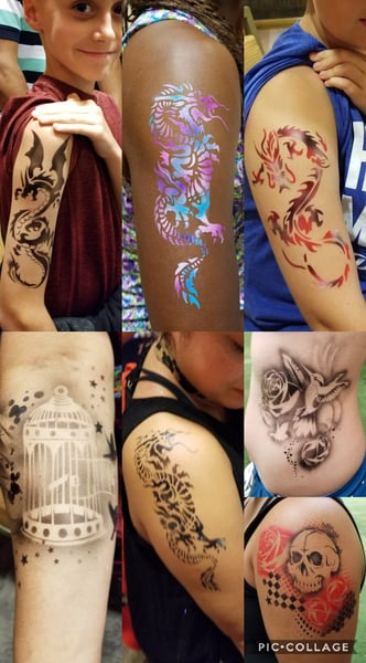 Airbrush Tattoo Artist for Kids Birthday Parties and Festivals - Gallery image