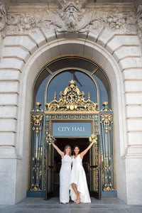 City Hall Wedding Photography One-Hour Ceremony Coverage