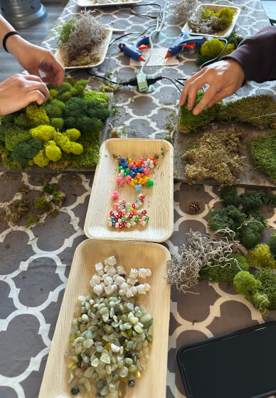 Moss Wall Art Creation Workshop for Team Building - Gallery image
