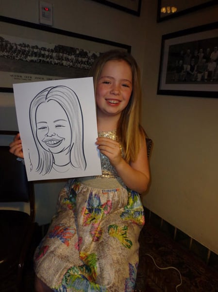 Caricature Artist for Hire Wedding Reception and Party Sketches - Gallery image