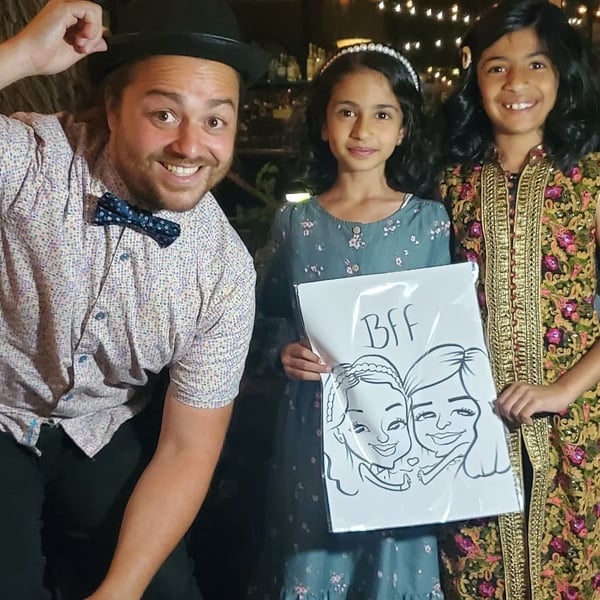 Caricature Artist for Kids Birthday Parties and Corporate Events - Gallery image