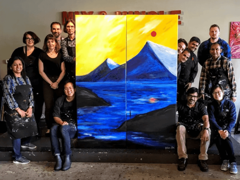 Collaborative Painting - Travels to You! - Gallery image