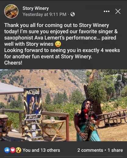 Citrus Heights Jazz Solo Artist for Wedding and Corporate Events - Gallery image