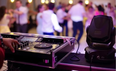 Six-Hour Reception DJ MC with Cocktail Hour Sound Setup