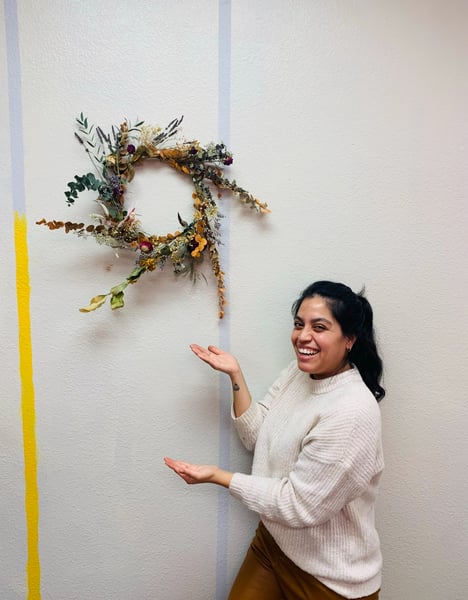 Dried Floral Holiday Wreath Class - Gallery image