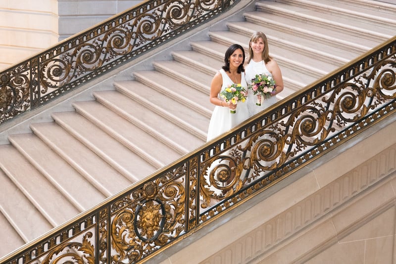City Hall Wedding Photography Two-Hour Coverage With Portraits - Gallery image