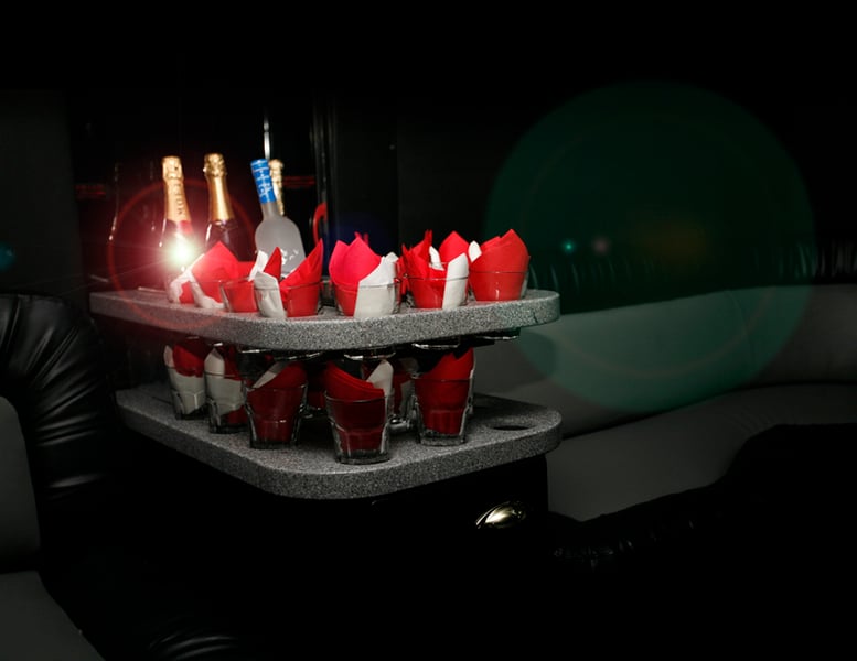 20 Passenger Limo Bus with Dance Pole Luxury Rental for Any Event - Gallery image