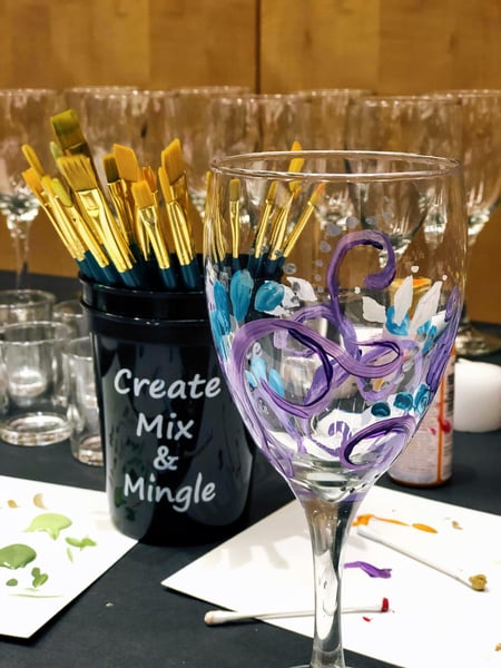 Glass Painting Workshop: Decorate a Wine, Champagne or Beer Glass - Gallery image