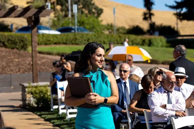 Gold Ceremony Multicultural Wedding Officiant with Custom Script - Featured image