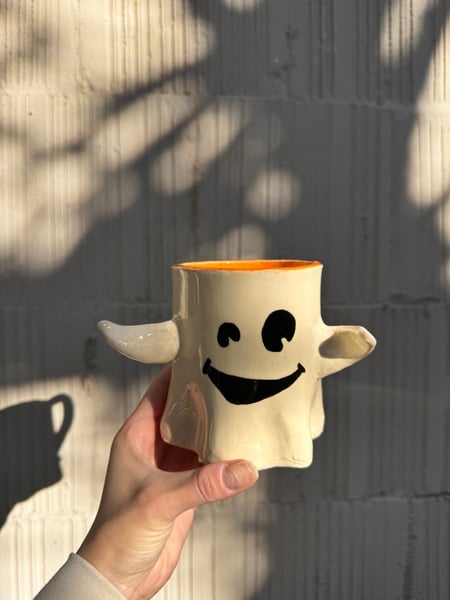 Halloween Ghost Mug Pottery Class - Gallery image