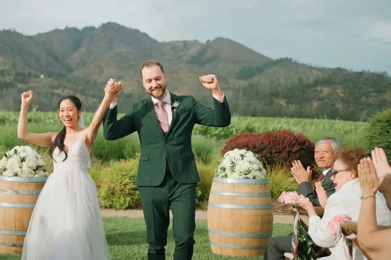 Wedding Videographer Cinematic Nine Hour Drone Multi Camera Films - Gallery image