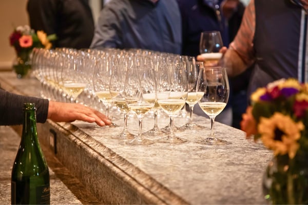 Evening Estate House Wine Reception With Cheese and Charcuterie - Holiday Party in Napa - Featured image