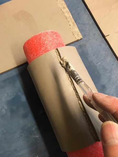 Hand Building Pottery Team Event: Slab-Built Mug and Sushi Tray - Gallery image