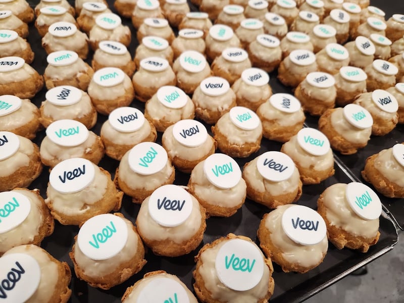 Custom Logo Mini Cream Puffs - Featured image