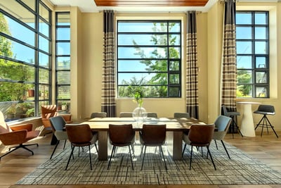 Lounge with Fireplace for Events in Mission Bay