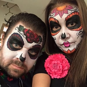 Day of the Dead Sugar Skull Face Painting (1 Artist, 2-4h)