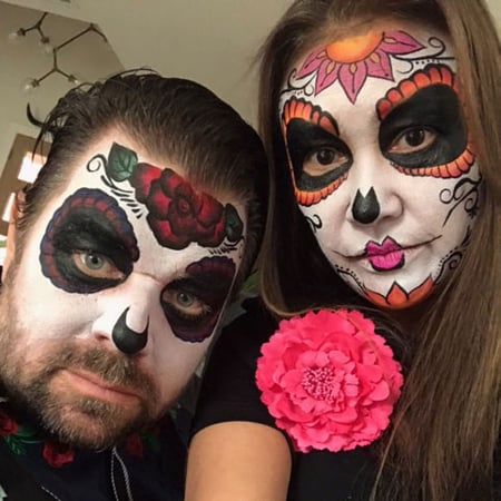 Day of the Dead Sugar Skull Face Painting (1 Artist, 2-4h) - Anniversary - Featured image
