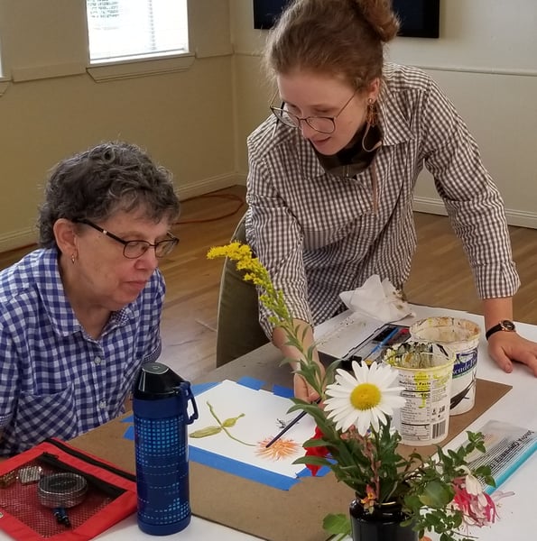 Bees and Blooms Watercolor Painting Class for Teams and Friends - Gallery image