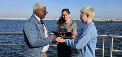 Wedding Officiant Bay Area, Ceremony with Guests