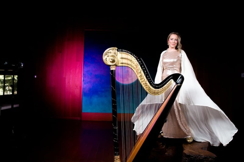Solo Harpist for Wedding and Memorial Service, Receptions - Gallery image