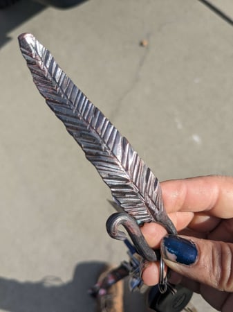 Copper Feather Blacksmithing Class: Forge Your Own Keychain - Anniversary in Richmond - Featured image