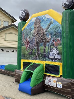 Jurassic Park Wet Bounce House Combo Rental — Daily - Gallery image